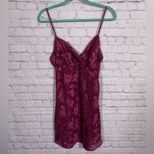 Secret Treasures Womens Sheer Floral Lace Slip Dress Purple S Whimsigoth Fairy